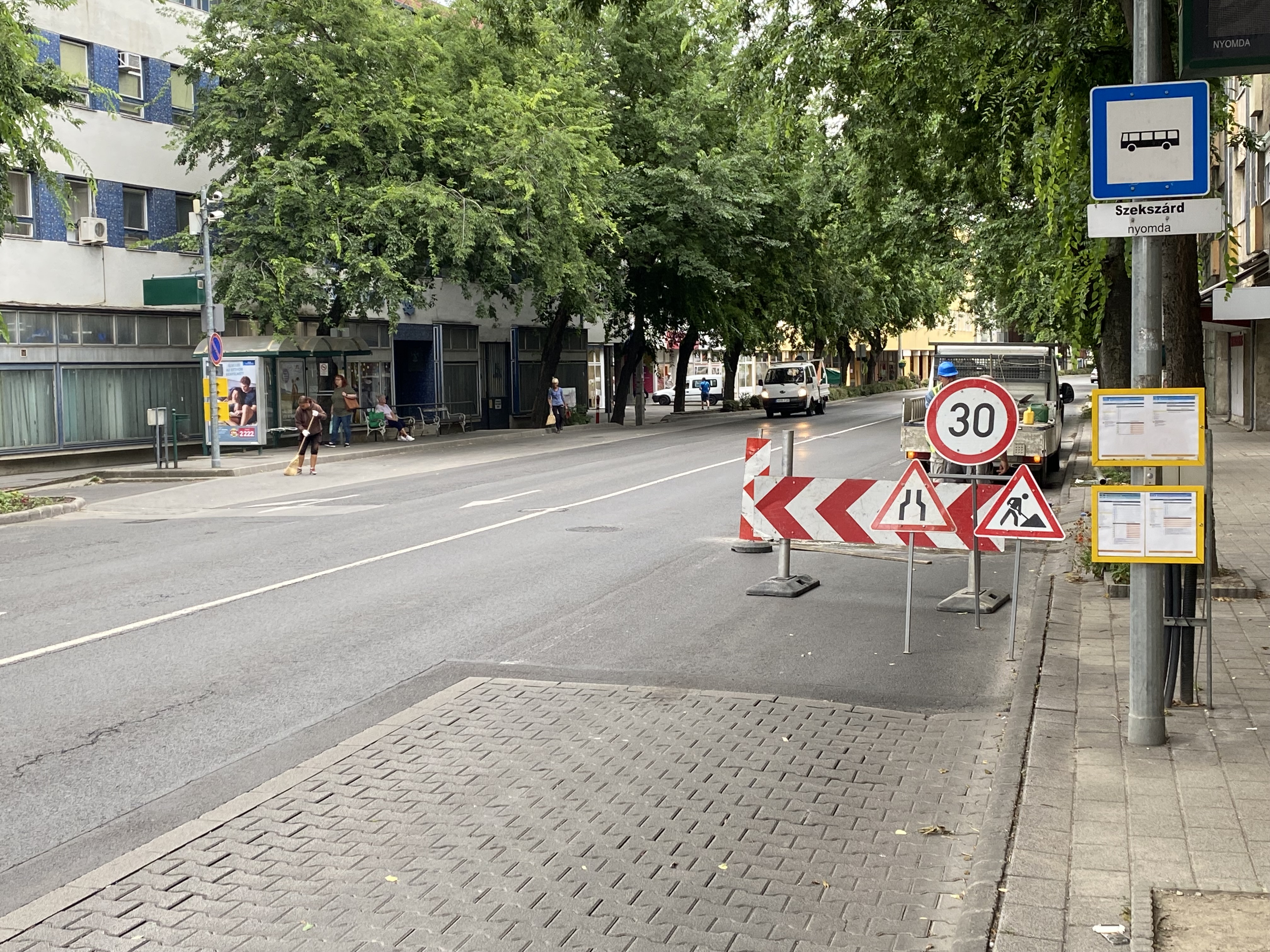 Forgalomkorlátozás a Széchenyi utcában