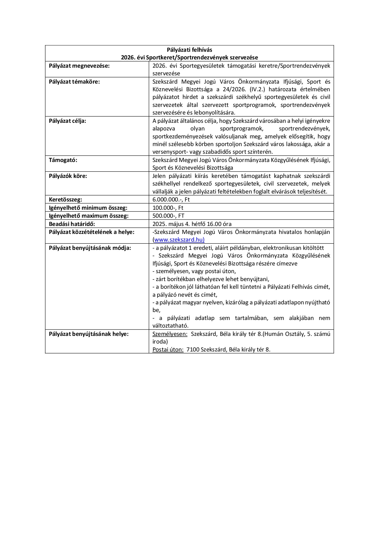 Sportkeret, sportrendezvény szervezés pályázati felhívás (táblázat).jpg