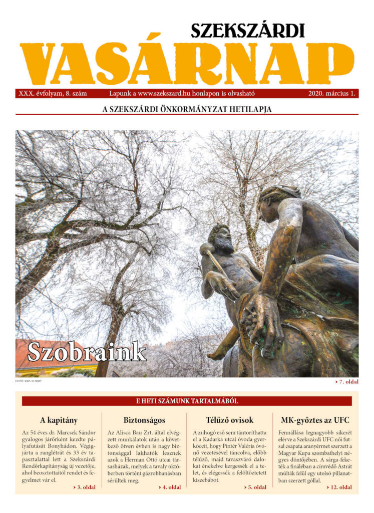 Szekszárdi Vasárnap 2020.03.01 cimlap