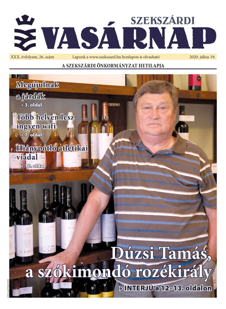 Szekszárdi Vasárnap 2020.07.19 cimlap