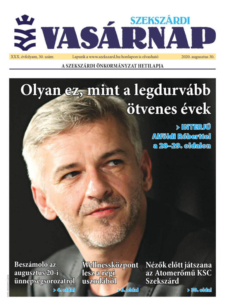 Szekszárdi Vasárnap 2020.08.30 cimlap