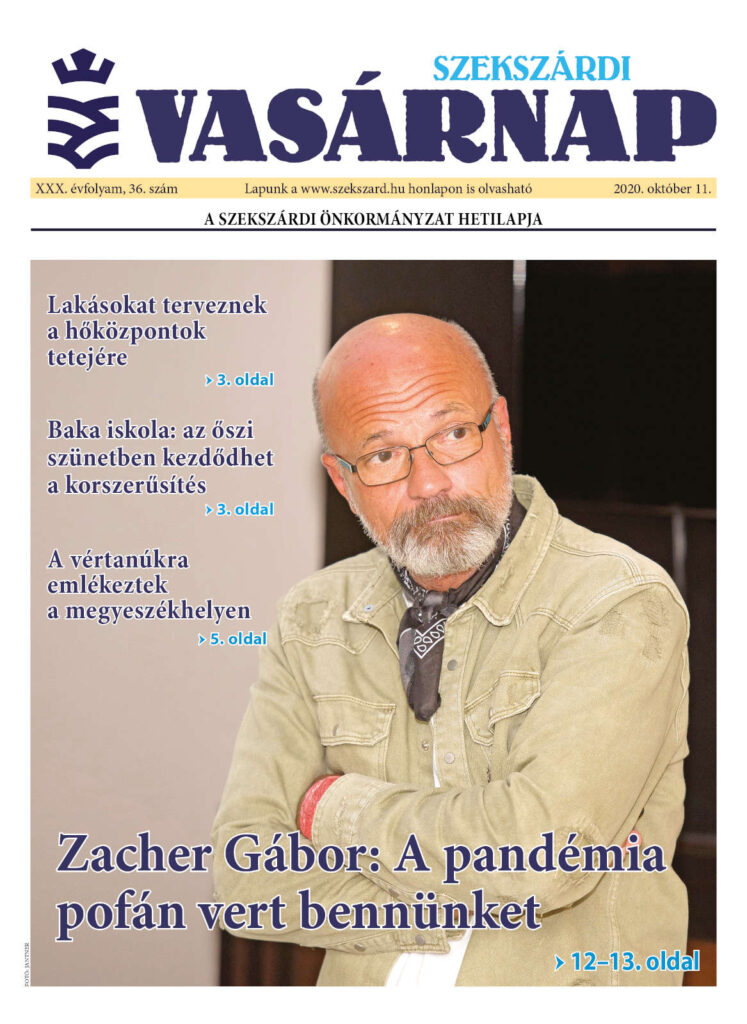 Szekszárdi Vasárnap 2020.10.11 cimlap