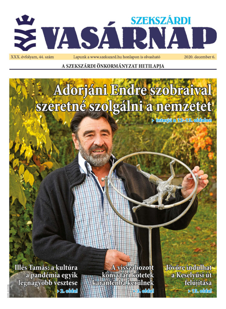 Szekszárdi Vasárnap 2020.12.06 cimlap