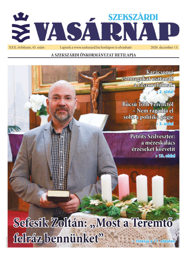 Szekszárdi Vasárnap 2020.12.13 cimlap