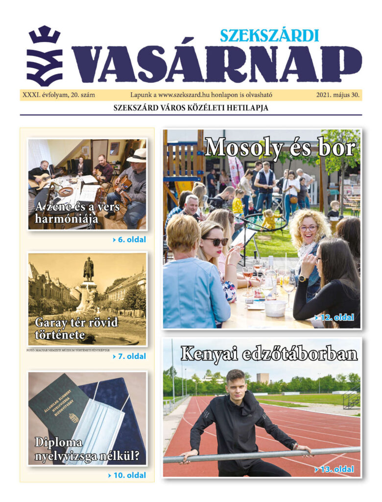 Szekszárdi Vasárnap 2021.05.30 cimlap