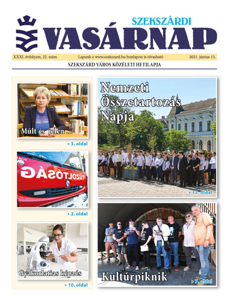 Szekszárdi Vasárnap 2021.06.13 cimlap