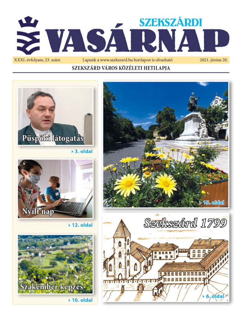 Szekszárdi Vasárnap 2021.06.20 cimlap