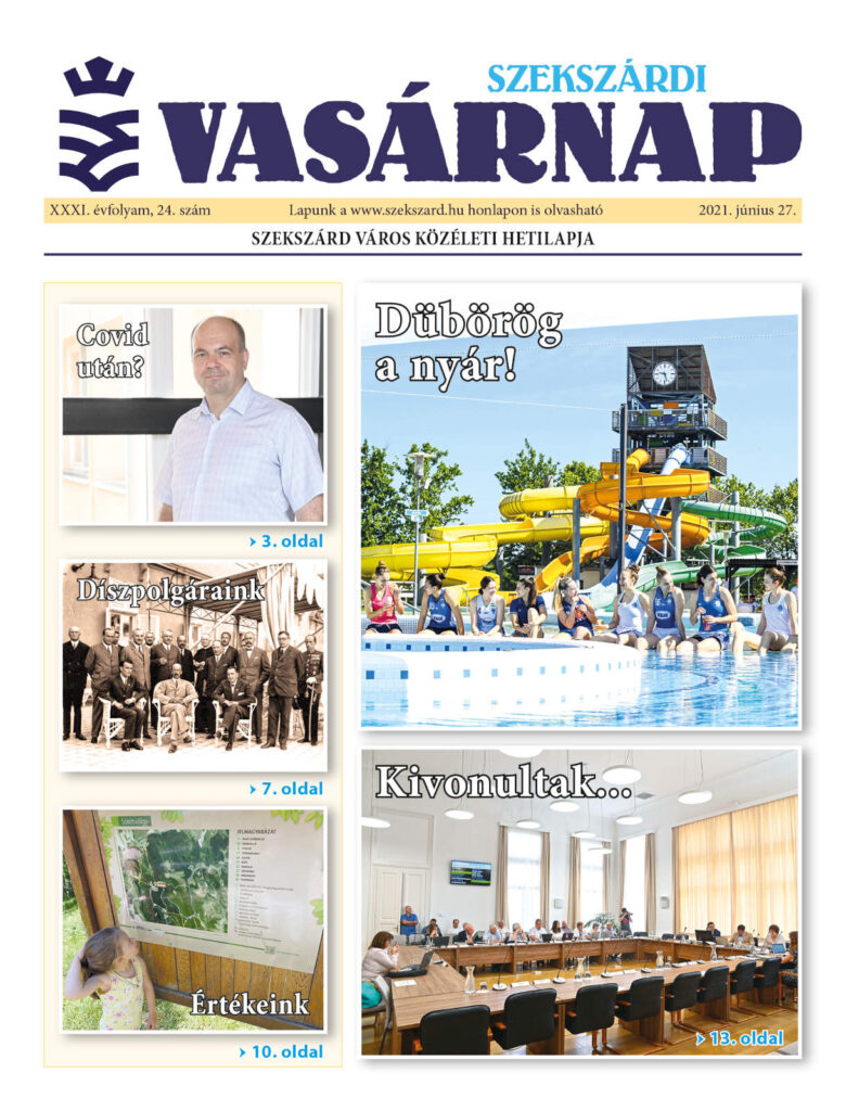 Szekszárdi Vasárnap 2021.06.27 cimlap